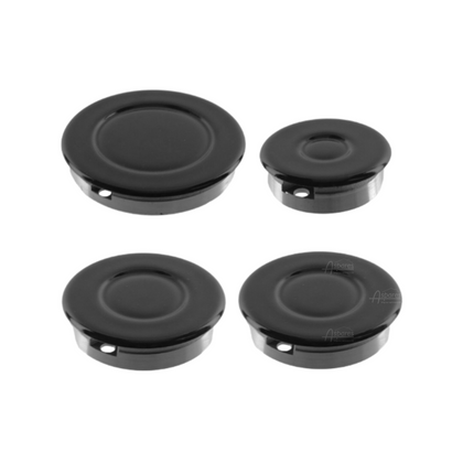 Leisure Cooker Gas Hob Burner Base and Cap Set 4X