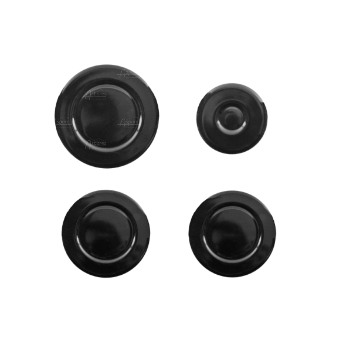 Diplomat Oven Cooker Gas Hob Burner Flame Cap Crown & Black Small Medium Large