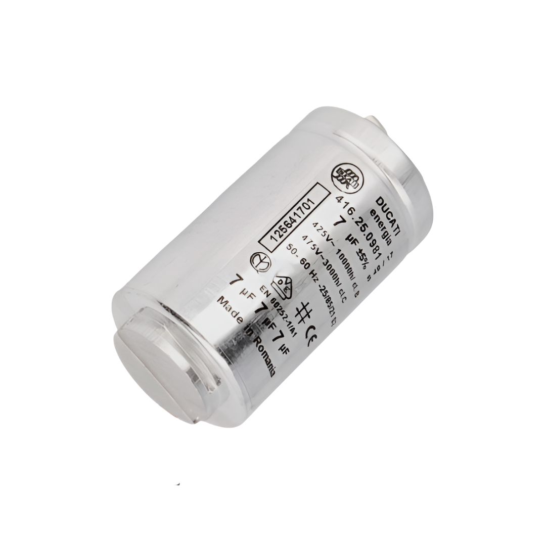 Condensatore Originale 7µF Per Asciugatrice Candy Hoover | Ricambio Motore Ducati 41039164 - Foto 3