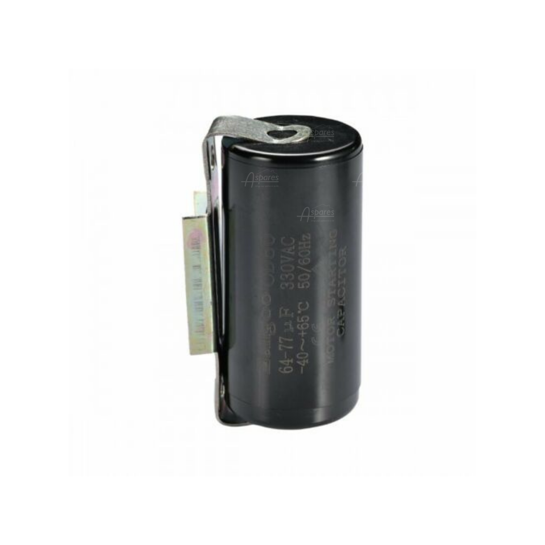 64-77 µF Motor Start Capacitor - 250V AC, Round 35x70mm, CD60 Type For AC Motors And Compressors