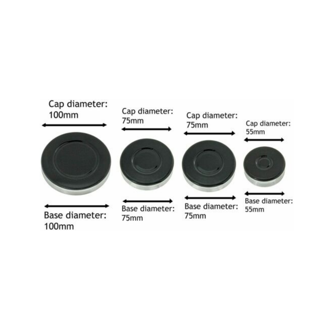 Zanussi Oven Cooker Gas Hob Burner & Flame Cap Crown Kit