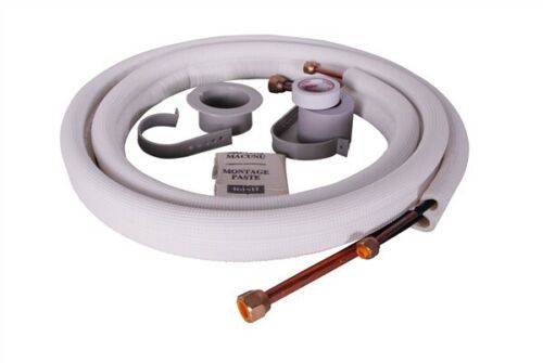 1/4'' 3/8'' Air Conditioner Pair Coil Tube Insulated Pipe 7 Mt.